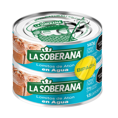 Atún La Soberana Bipack en Agua 280g