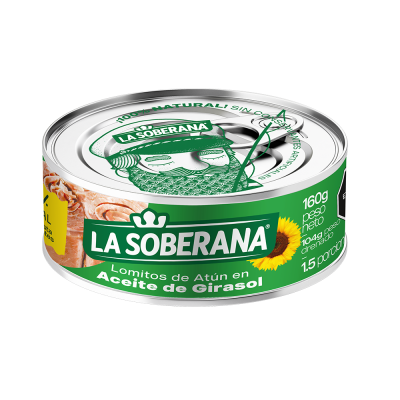 Atún La Soberana en Aceite de girasol160g