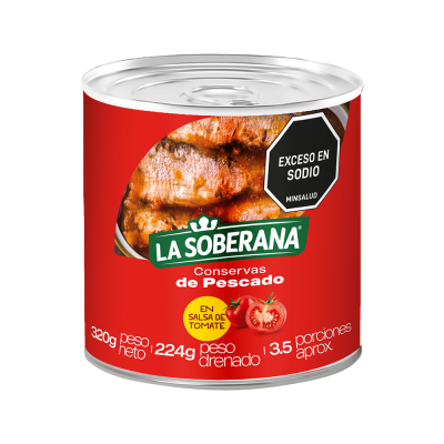 Conserva La Soberana Media Cilíndrica Tomate 320g