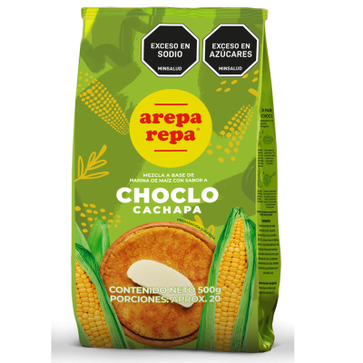 Mezcla de harina de maíz ArepaRepa sabor choclo 500g