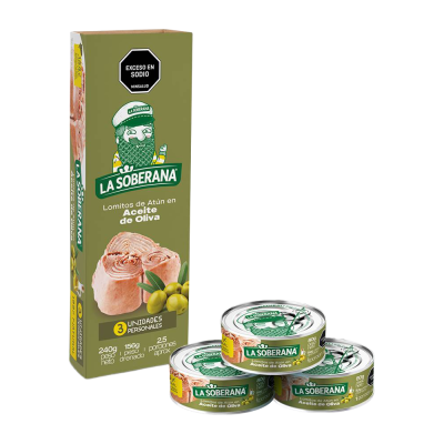 Atún La Soberana Tripack Aceite de oliva 80g