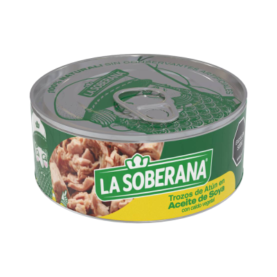 Atún La Soberana Trozos aceite 120 grms